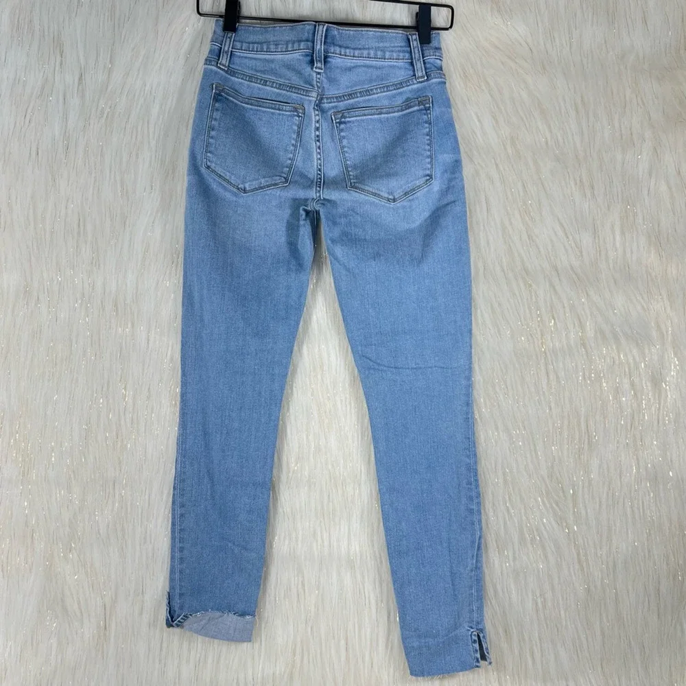 J.Crew Womens 8 Inch Toothpick Slim Skinny Jeans Blue Low Rise Pockets 25 New